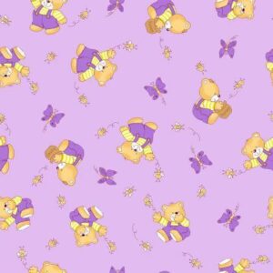 КПБ детский бязь ГОСТ За медом на сиреневом