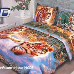 Бязь о/м пл 100 рис 305-1 Уссурийский Тигр