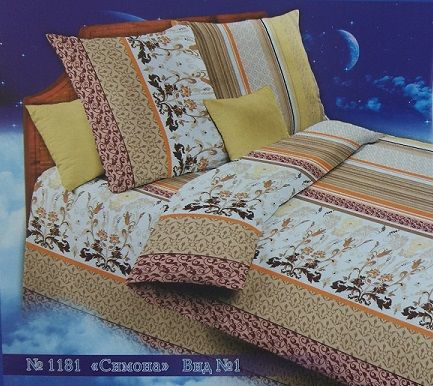 Бязь о/м пл 140 рис 1286-6 Соня бежевая