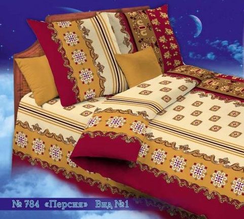 Бязь о/м пл 140 рис 784-1 персия крас