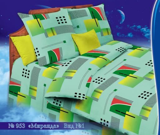 Бязь о/м пл 140 рис 953-1 миранда зел