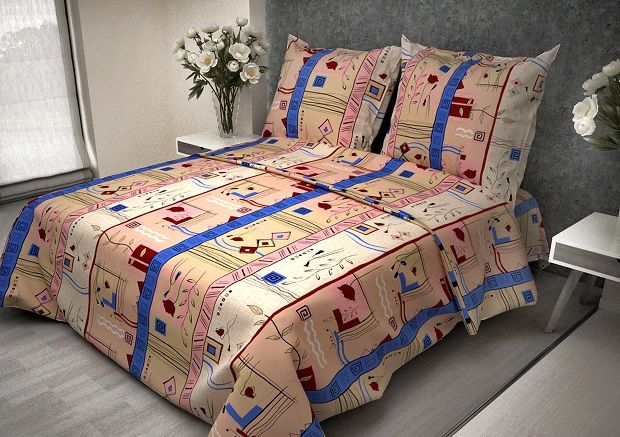 Бязь о/м пл 140 рис 2461-1 Стамбул бежевый